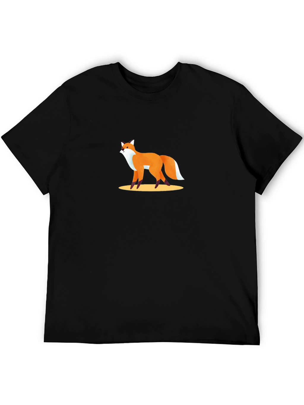 Fox Graphic Tee - Stylish Black T-Shirt