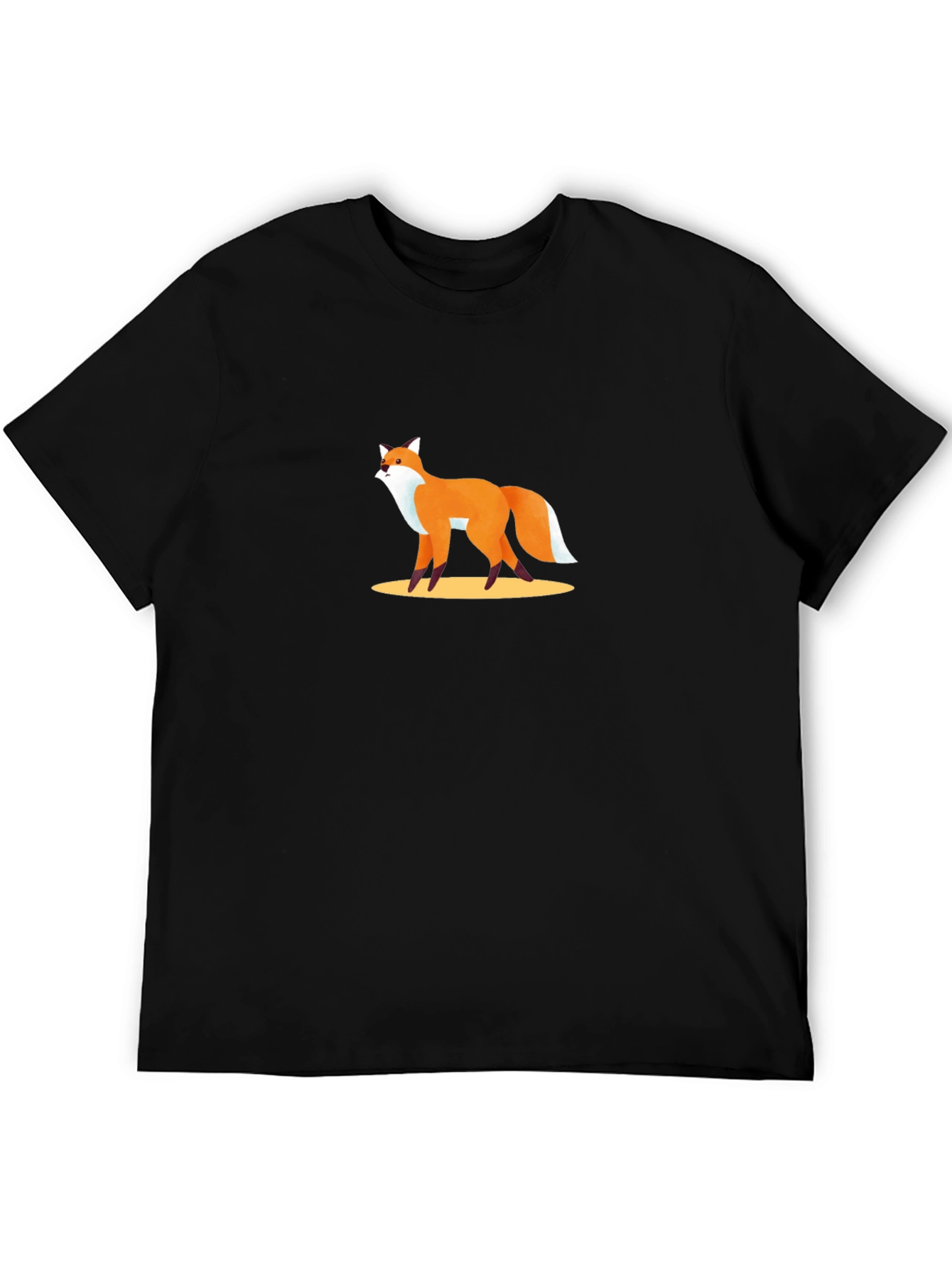 Fox Graphic Tee - Stylish Black T-Shirt