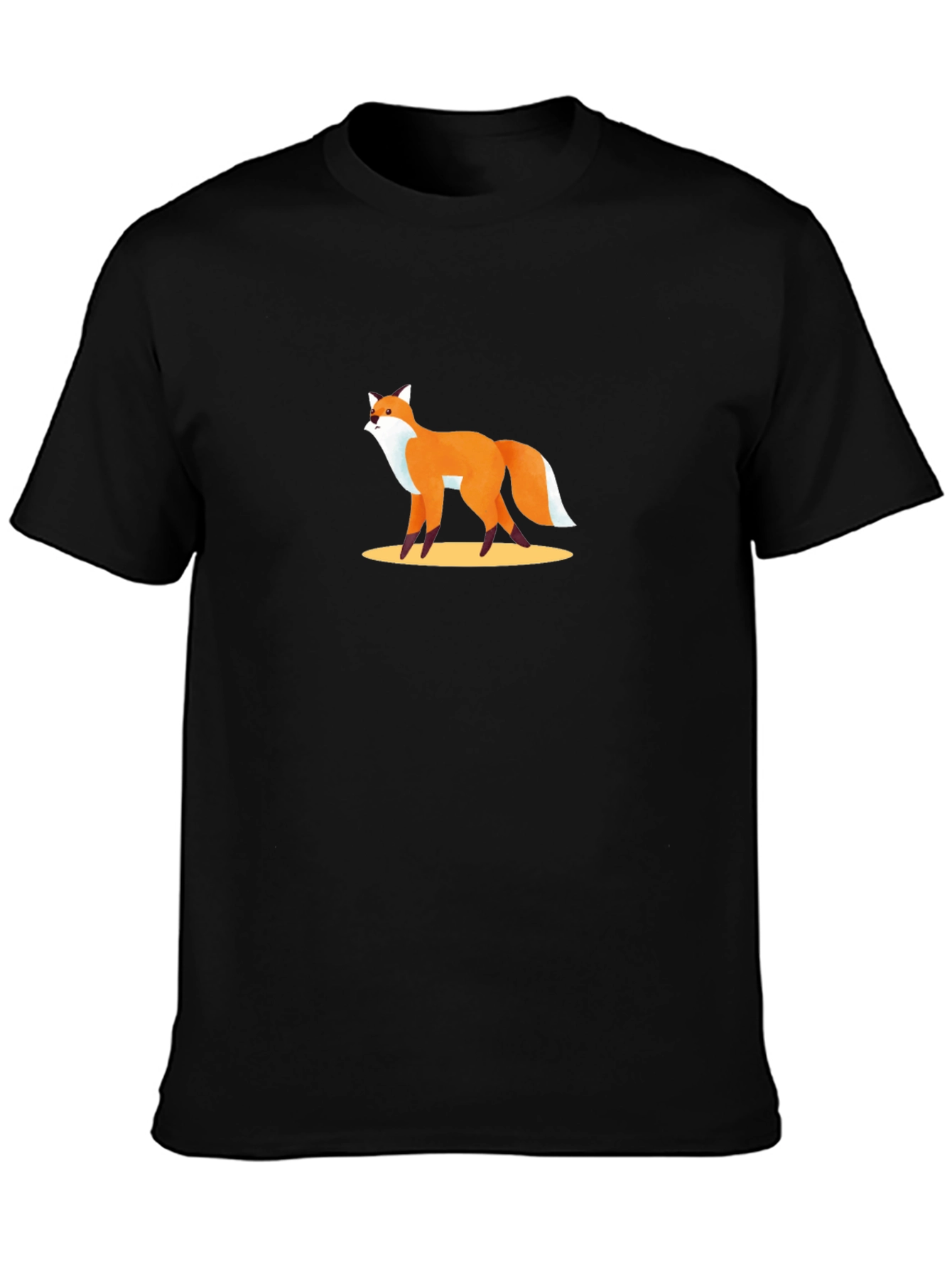 Fox Graphic Tee - Stylish Black T-Shirt