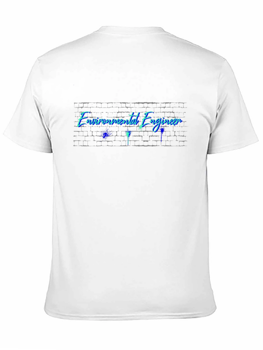 Environmental Engineer Brick Wall T-Shirt - Black