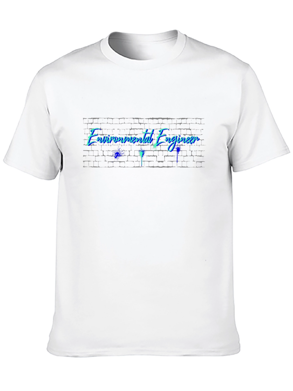 Environmental Engineer Brick Wall T-Shirt - Black