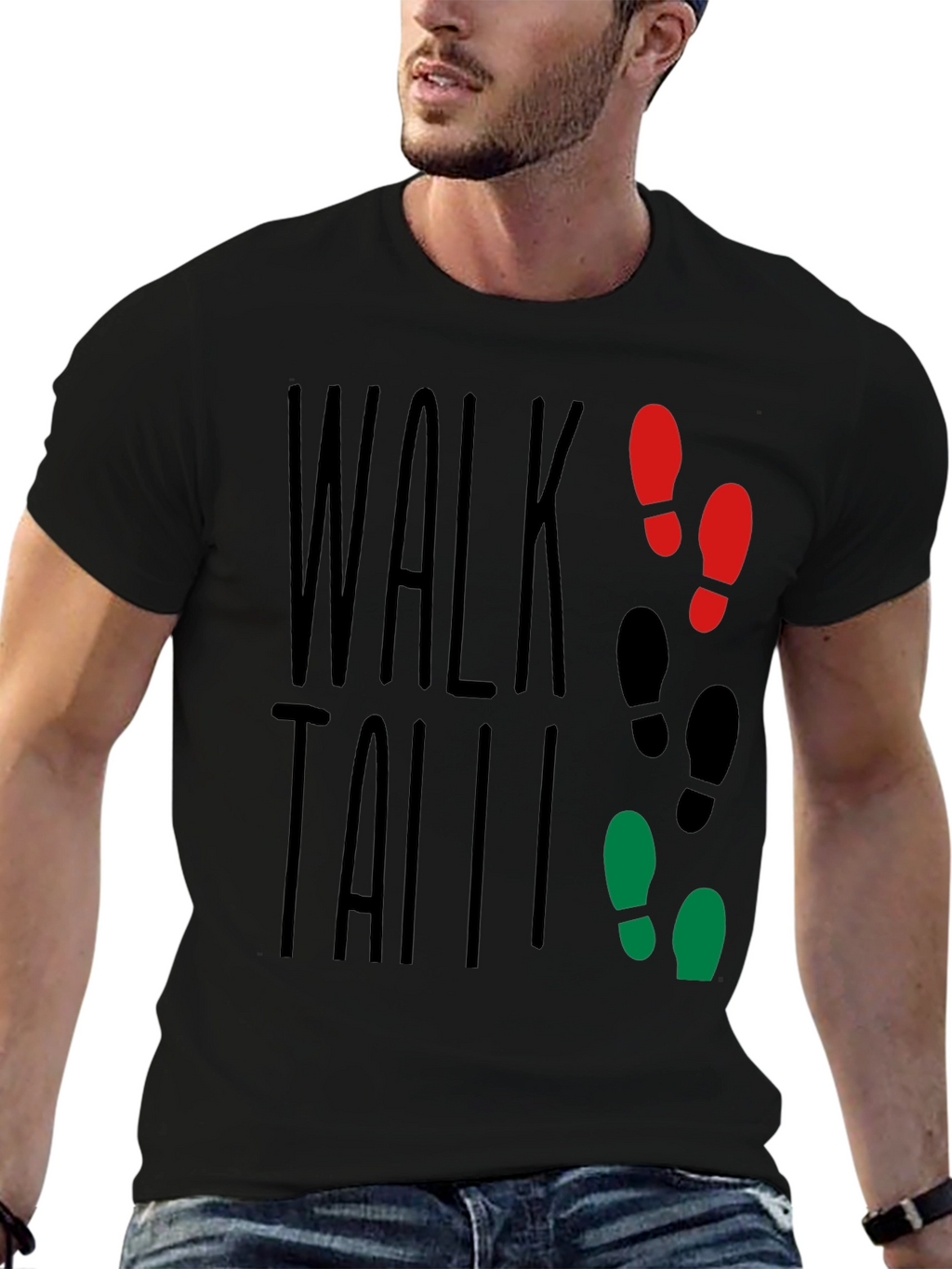 Walk Tall T-Shirt: Stylish Graphic Tee for Confidence