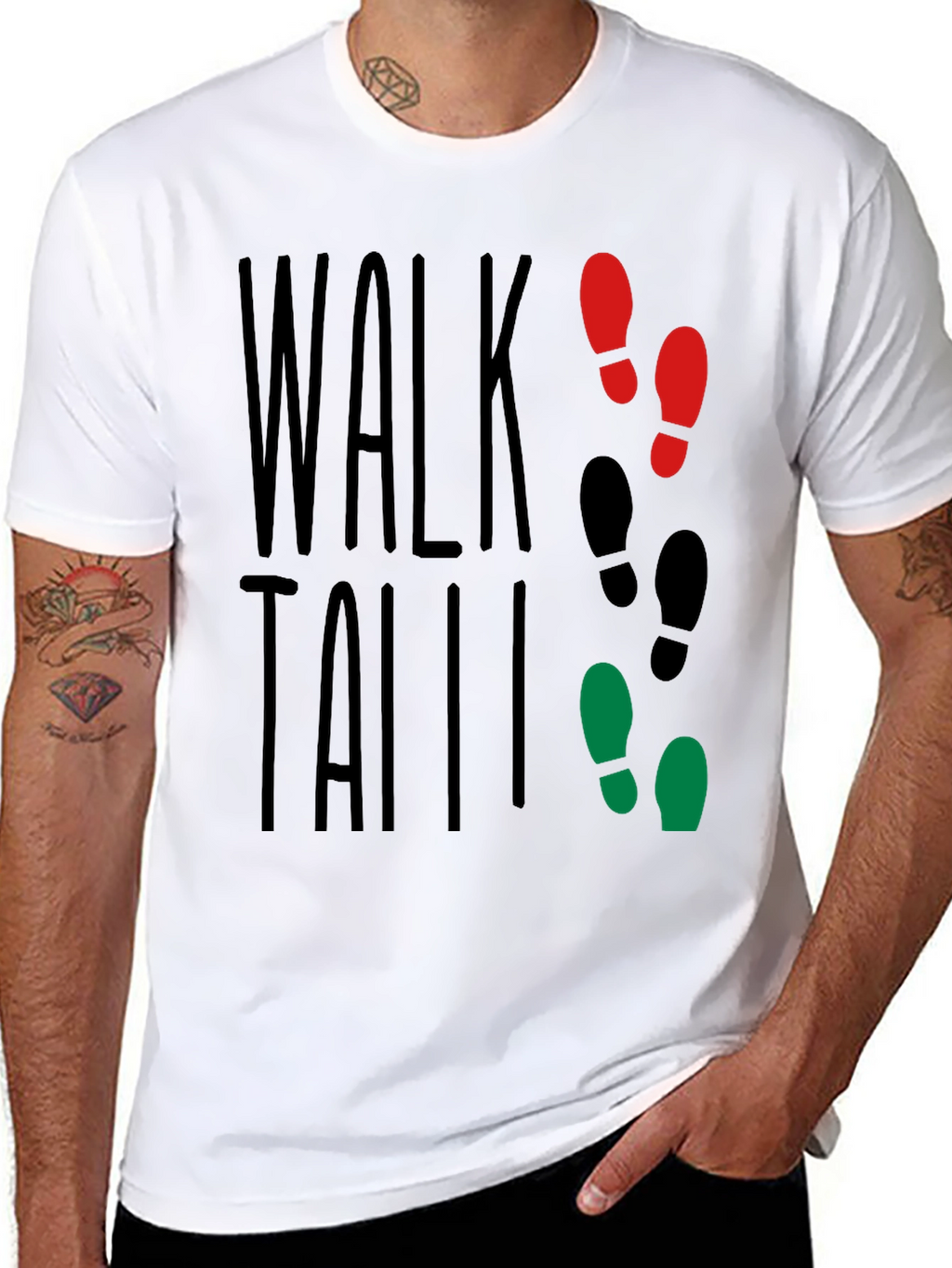 Walk Tall T-Shirt: Stylish Graphic Tee for Confidence