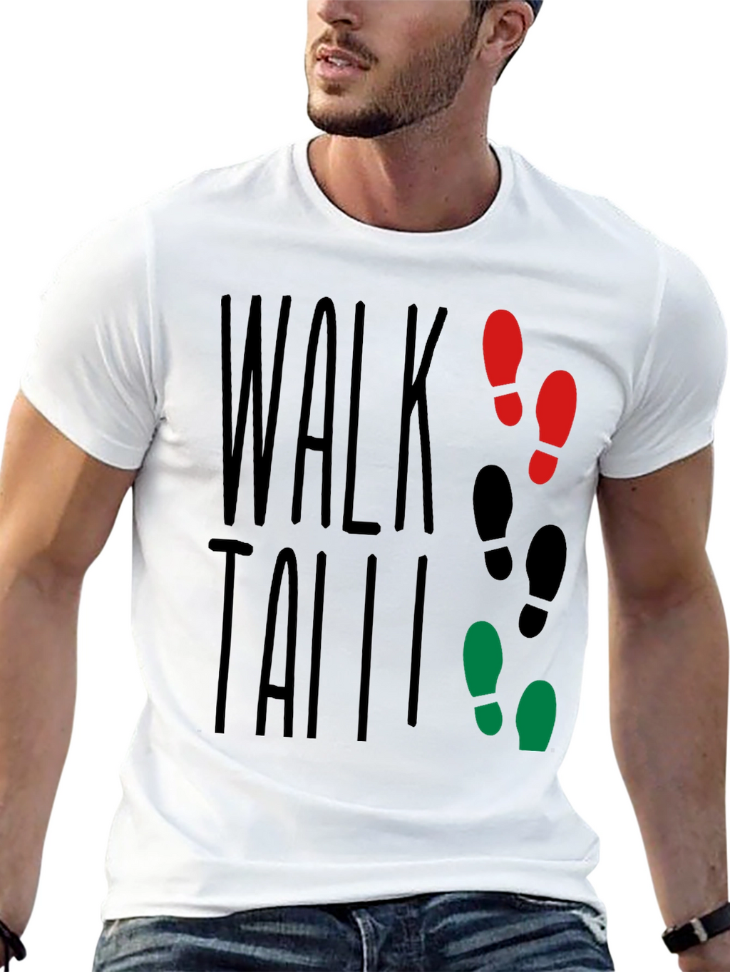 Walk Tall T-Shirt: Stylish Graphic Tee for Confidence