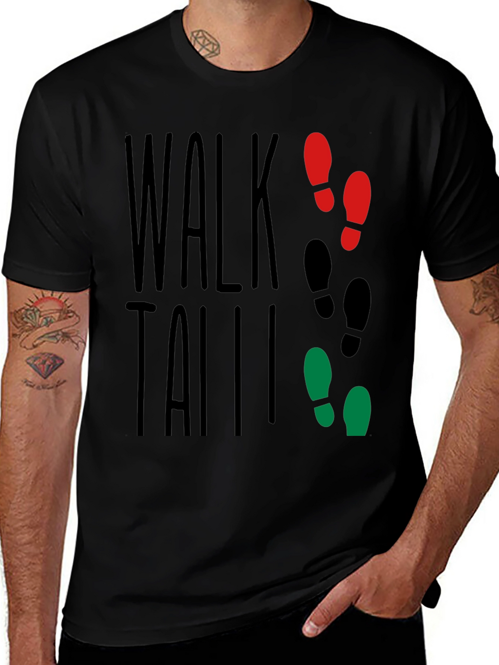 Walk Tall T-Shirt: Stylish Graphic Tee for Confidence