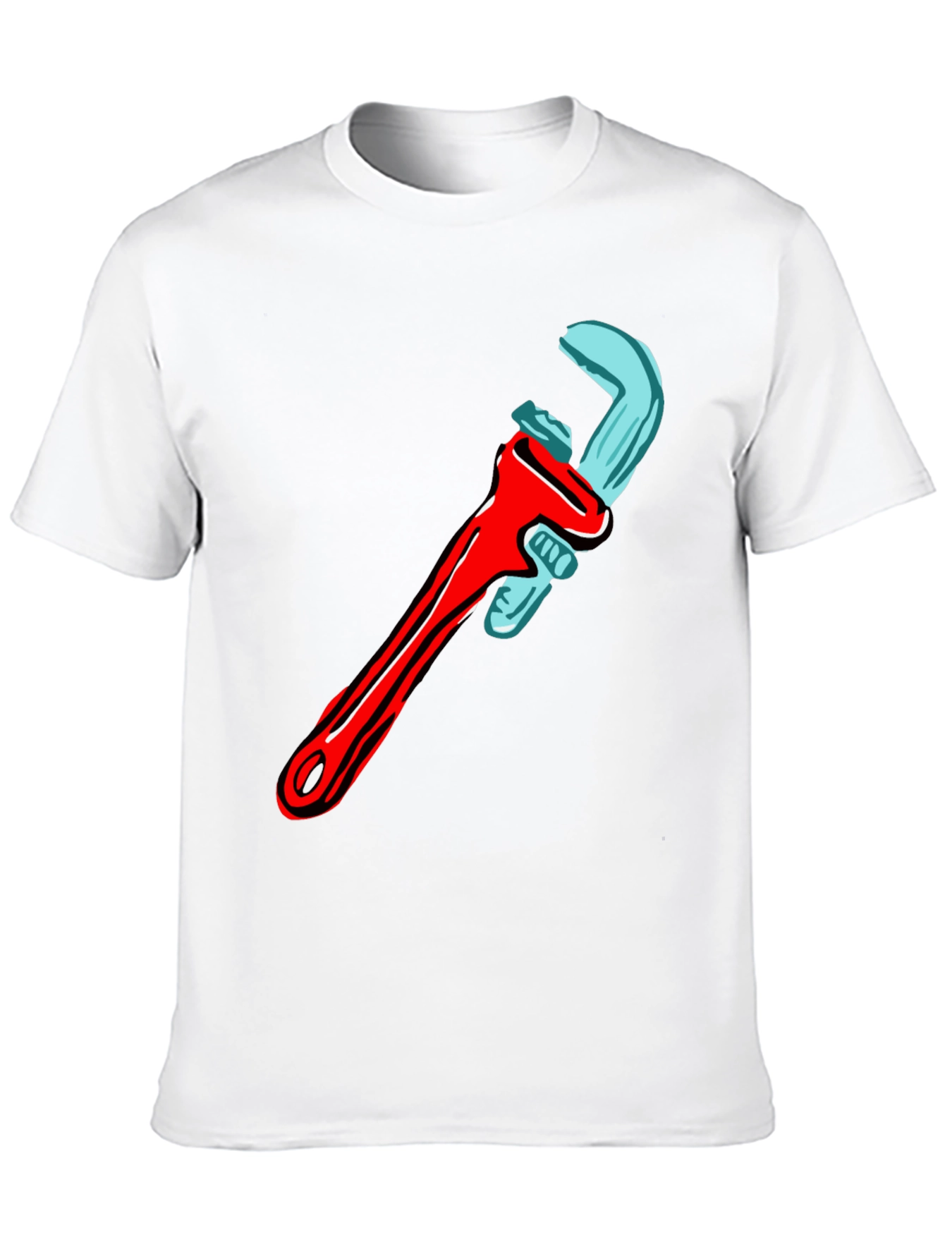Wrench Graphic T-Shirt - Cool Tool Design