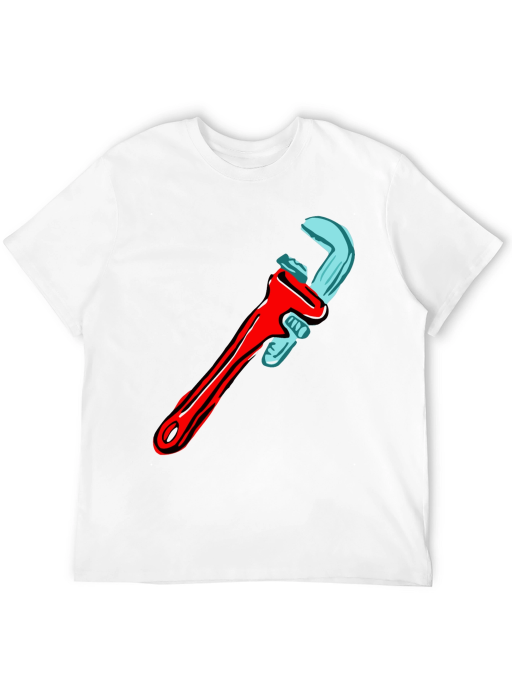 Wrench Graphic T-Shirt - Cool Tool Design