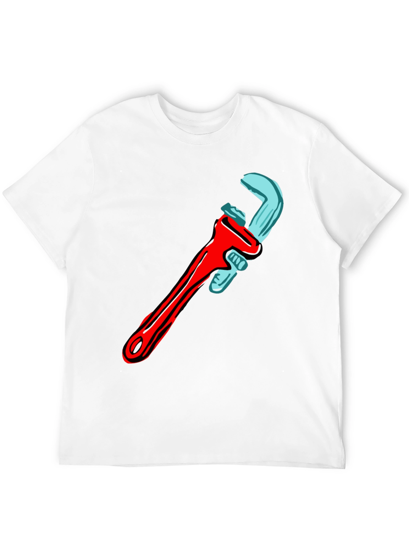 Wrench Graphic T-Shirt - Cool Tool Design