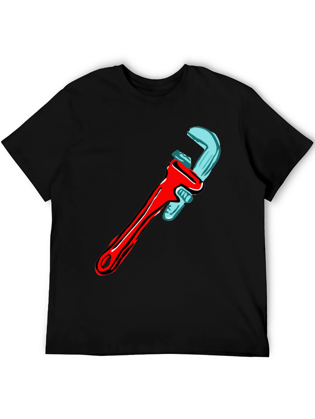 Wrench Graphic T-Shirt - Cool Tool Design