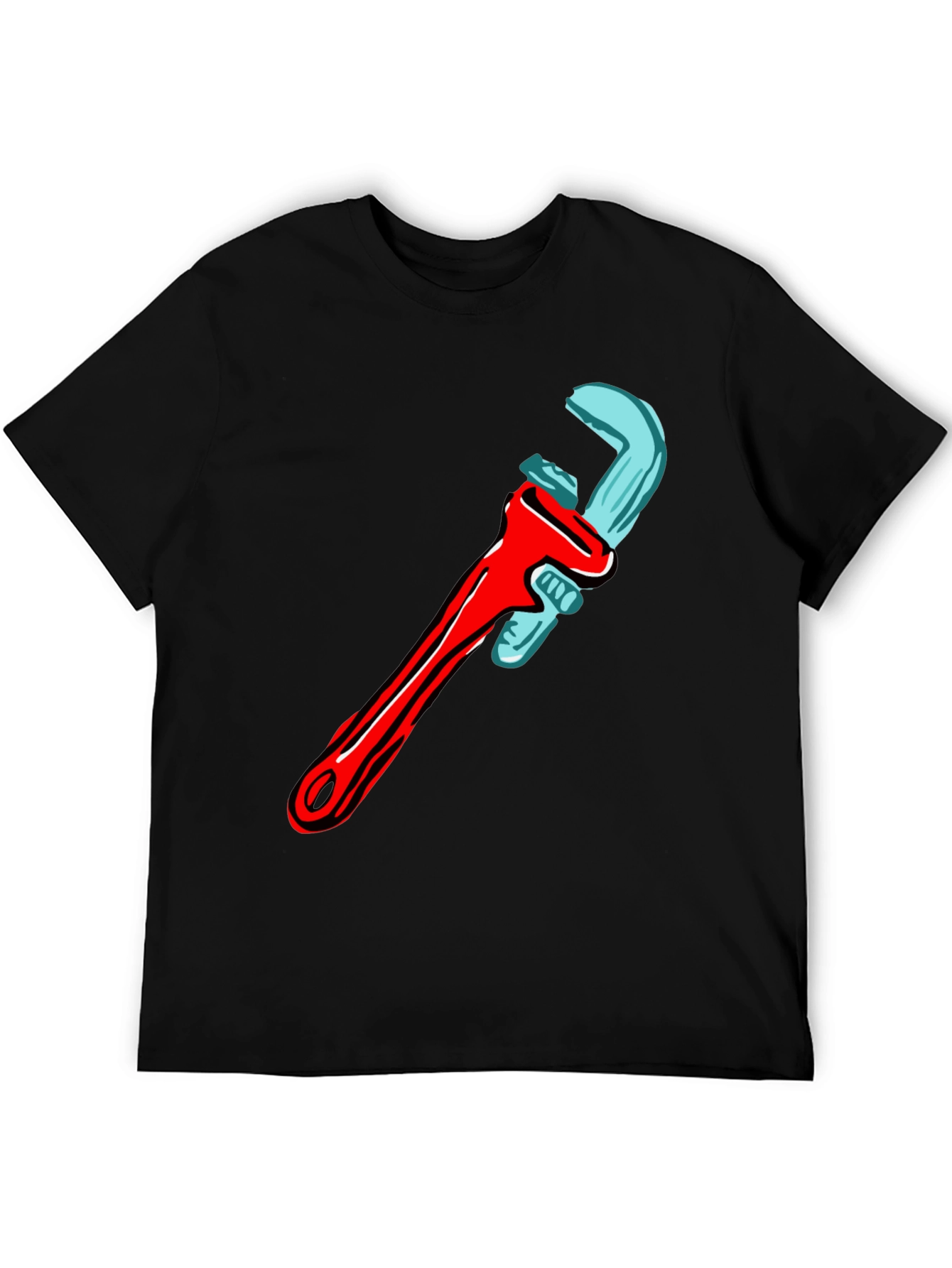 Wrench Graphic T-Shirt - Cool Tool Design
