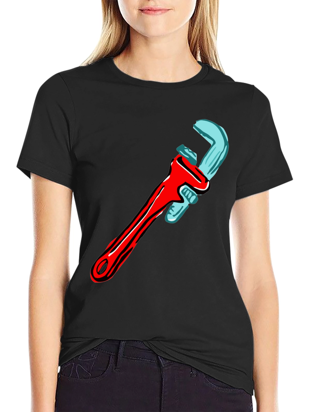 Wrench Graphic T-Shirt - Cool Tool Design