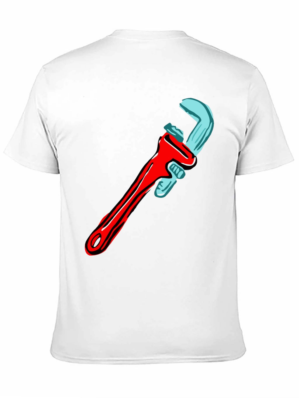 Wrench Graphic T-Shirt - Cool Tool Design
