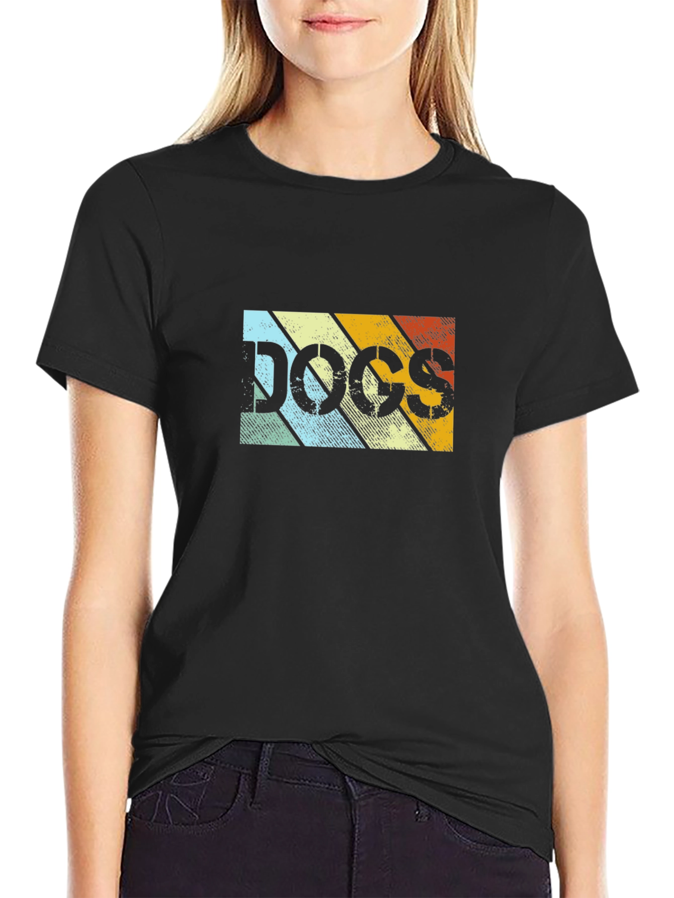 Vintage Dogs Graphic Tee - Retro Style