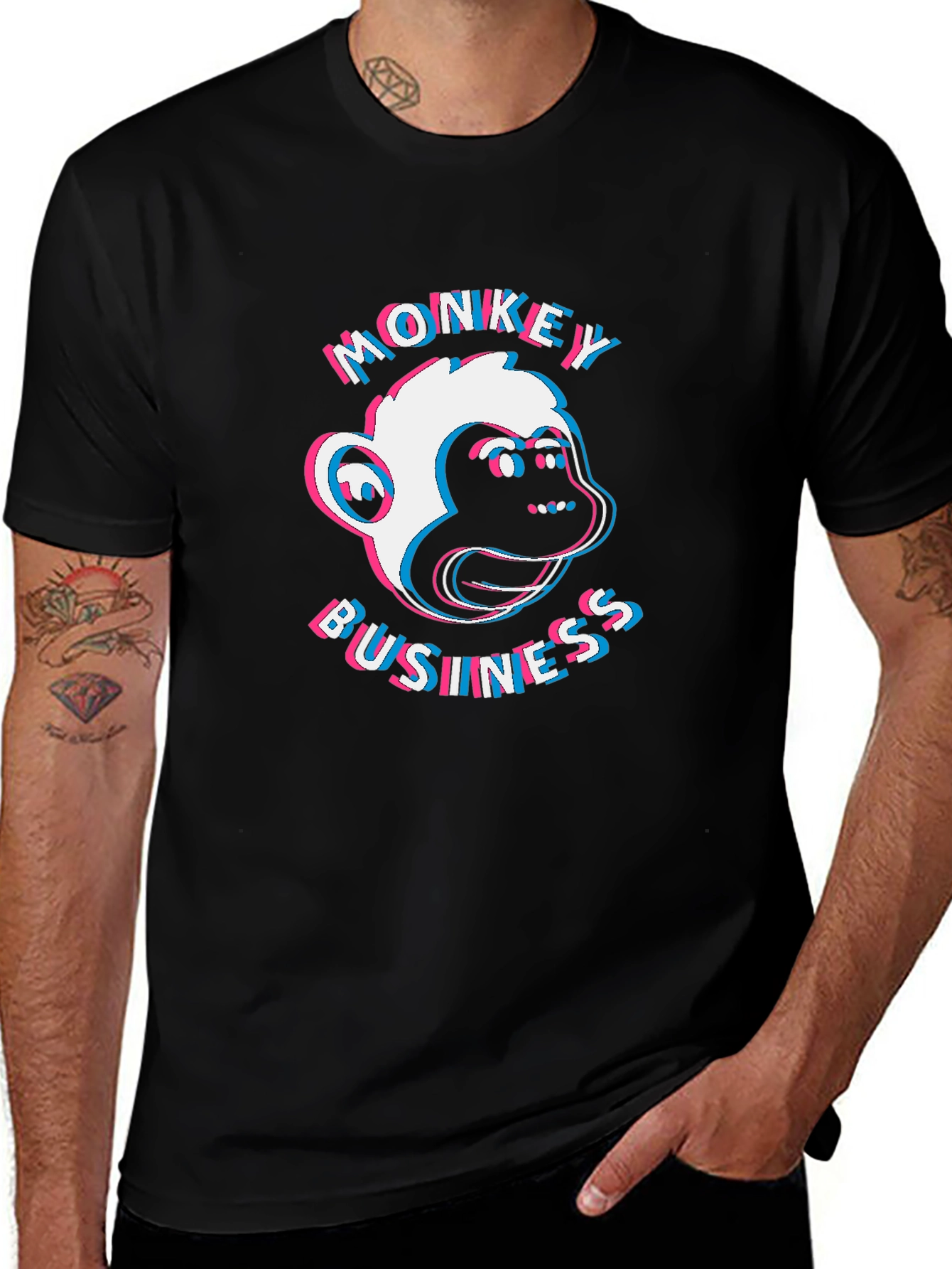 Monkey Business Graphic T-Shirt