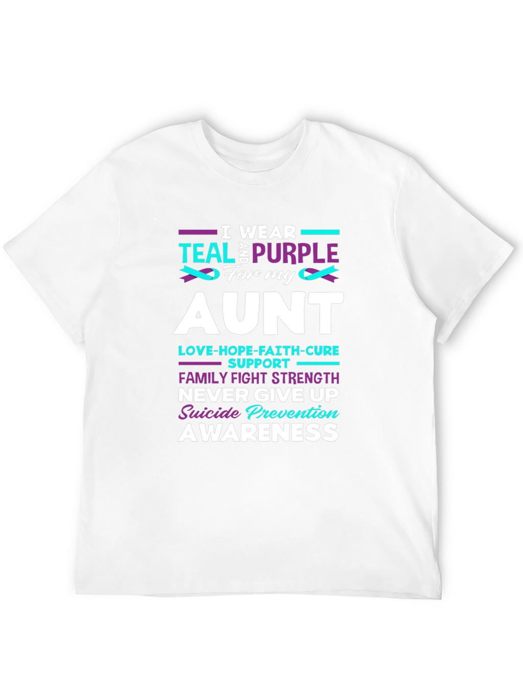 Teal & Purple Suicide Prevention Awareness T-Shirt
