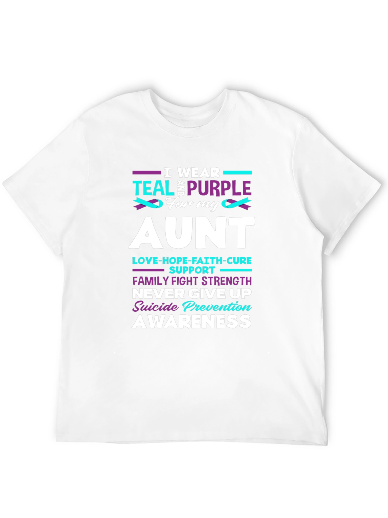 Teal & Purple Suicide Prevention Awareness T-Shirt