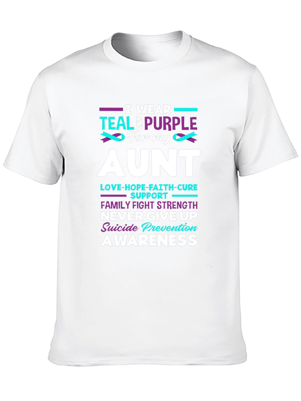 Teal & Purple Suicide Prevention Awareness T-Shirt