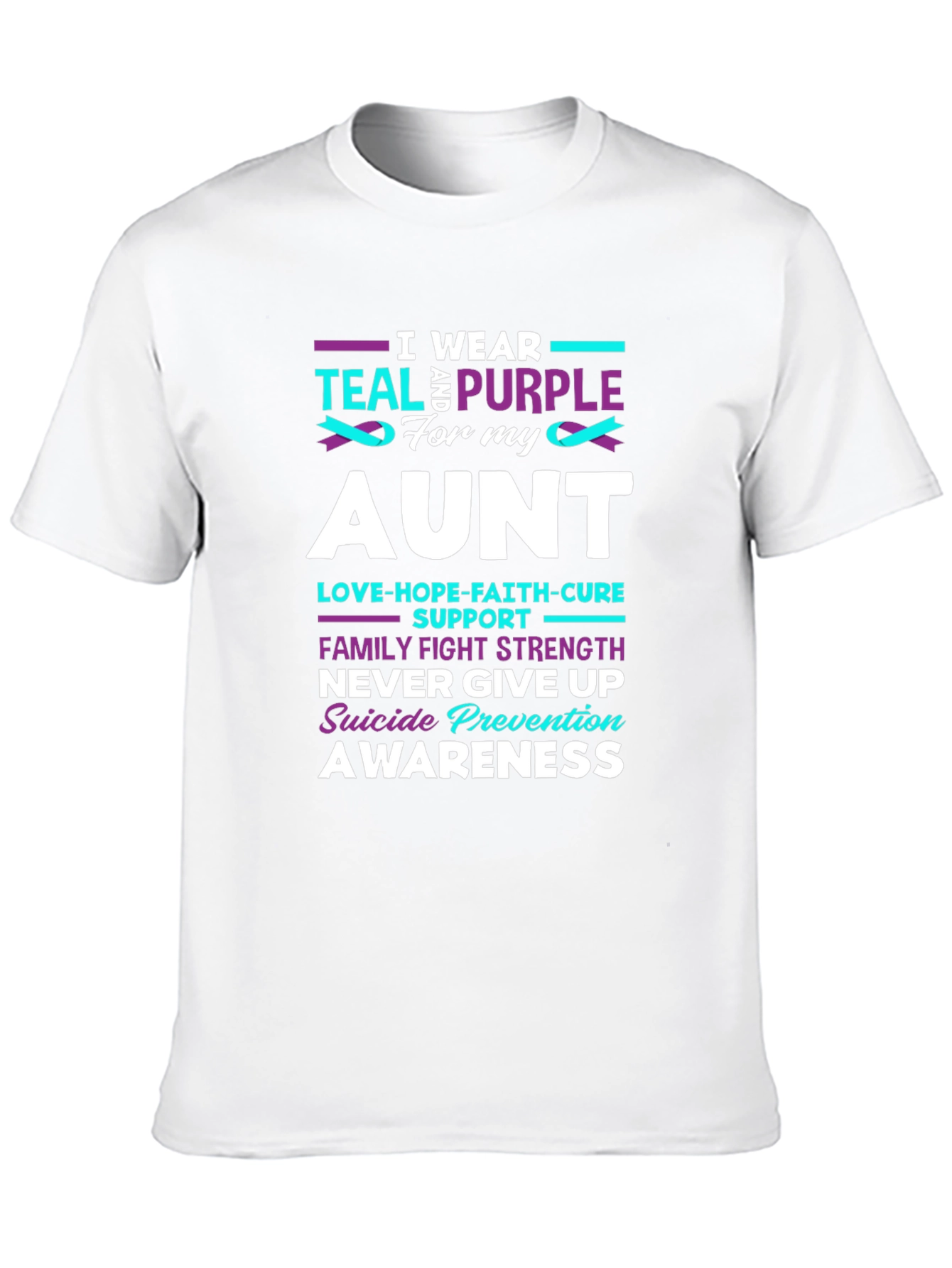 Teal & Purple Suicide Prevention Awareness T-Shirt