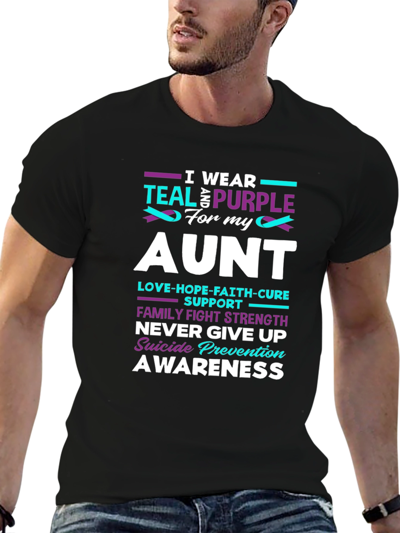 Teal & Purple Suicide Prevention Awareness T-Shirt