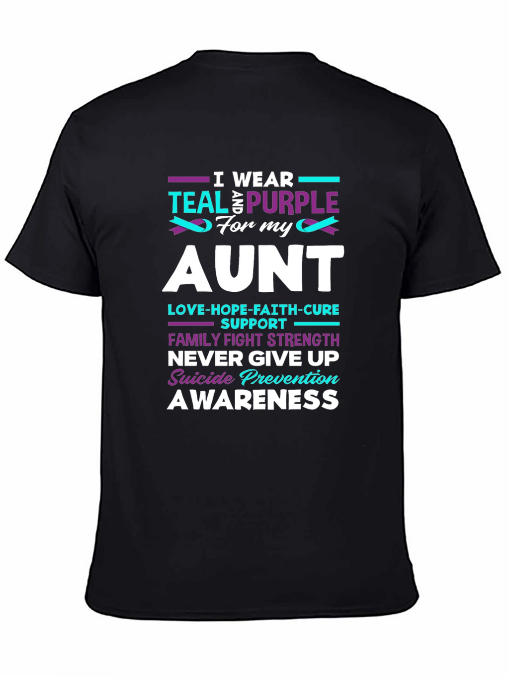 Teal & Purple Suicide Prevention Awareness T-Shirt