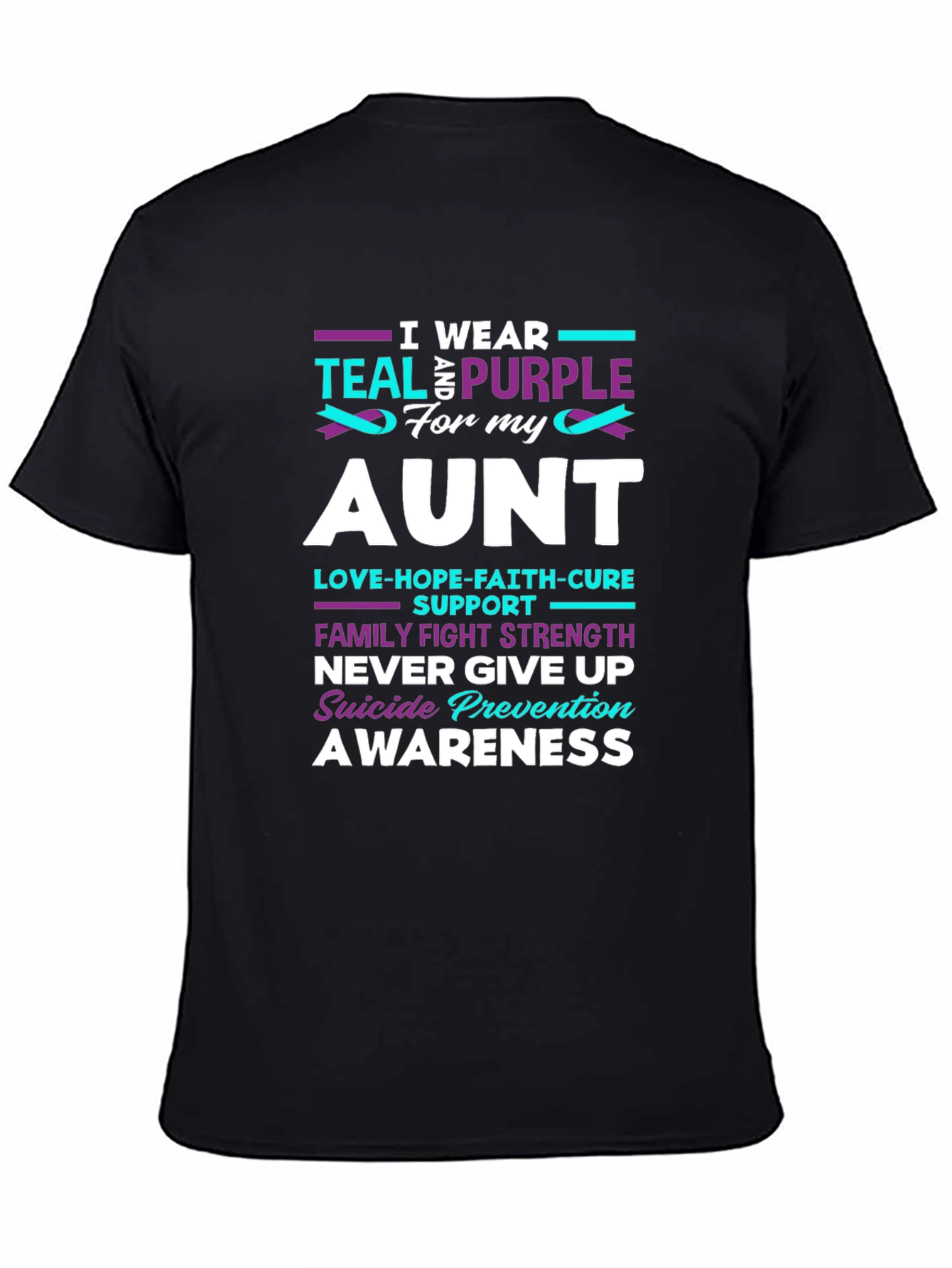 Teal & Purple Suicide Prevention Awareness T-Shirt