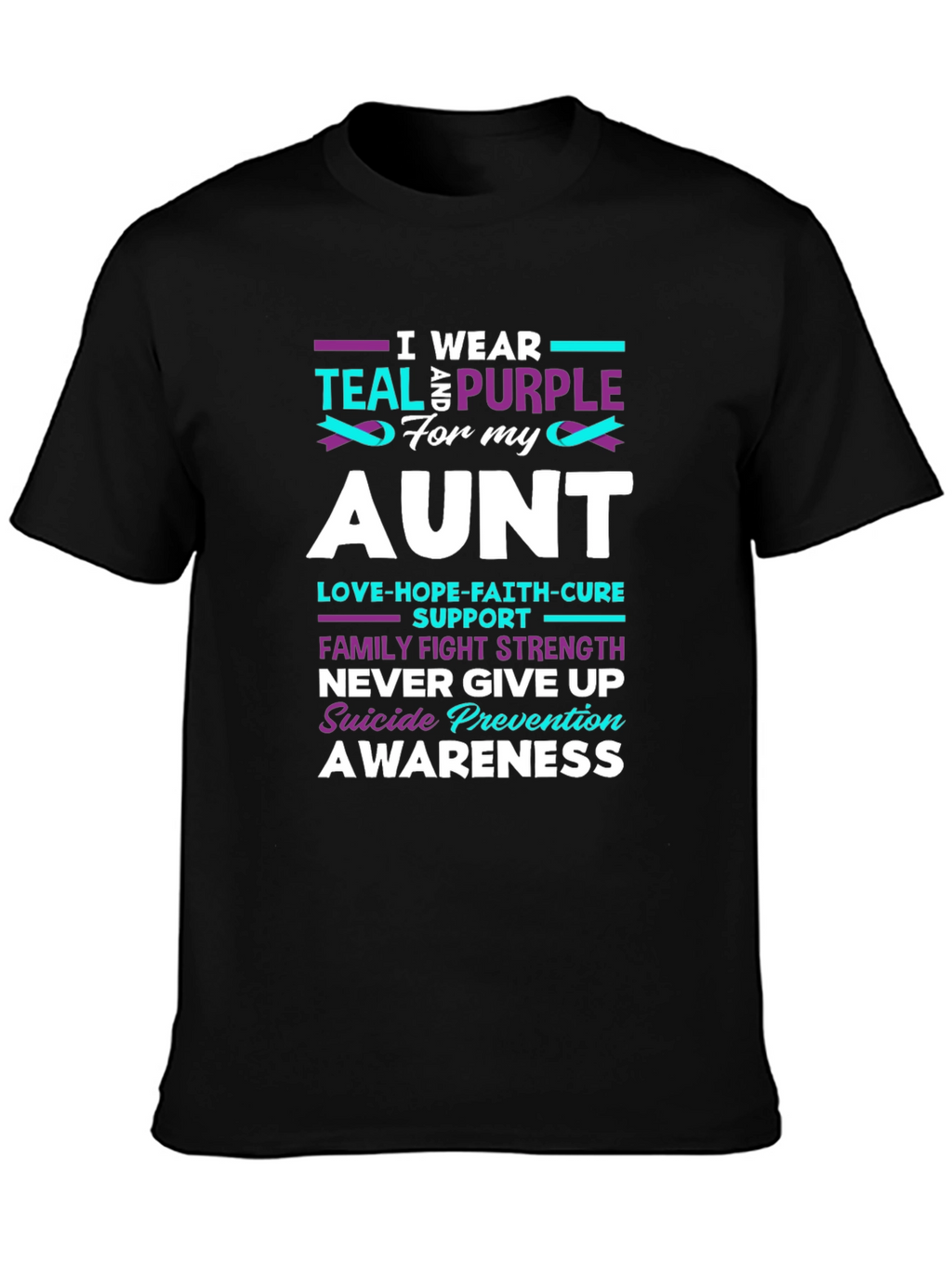 Teal & Purple Suicide Prevention Awareness T-Shirt