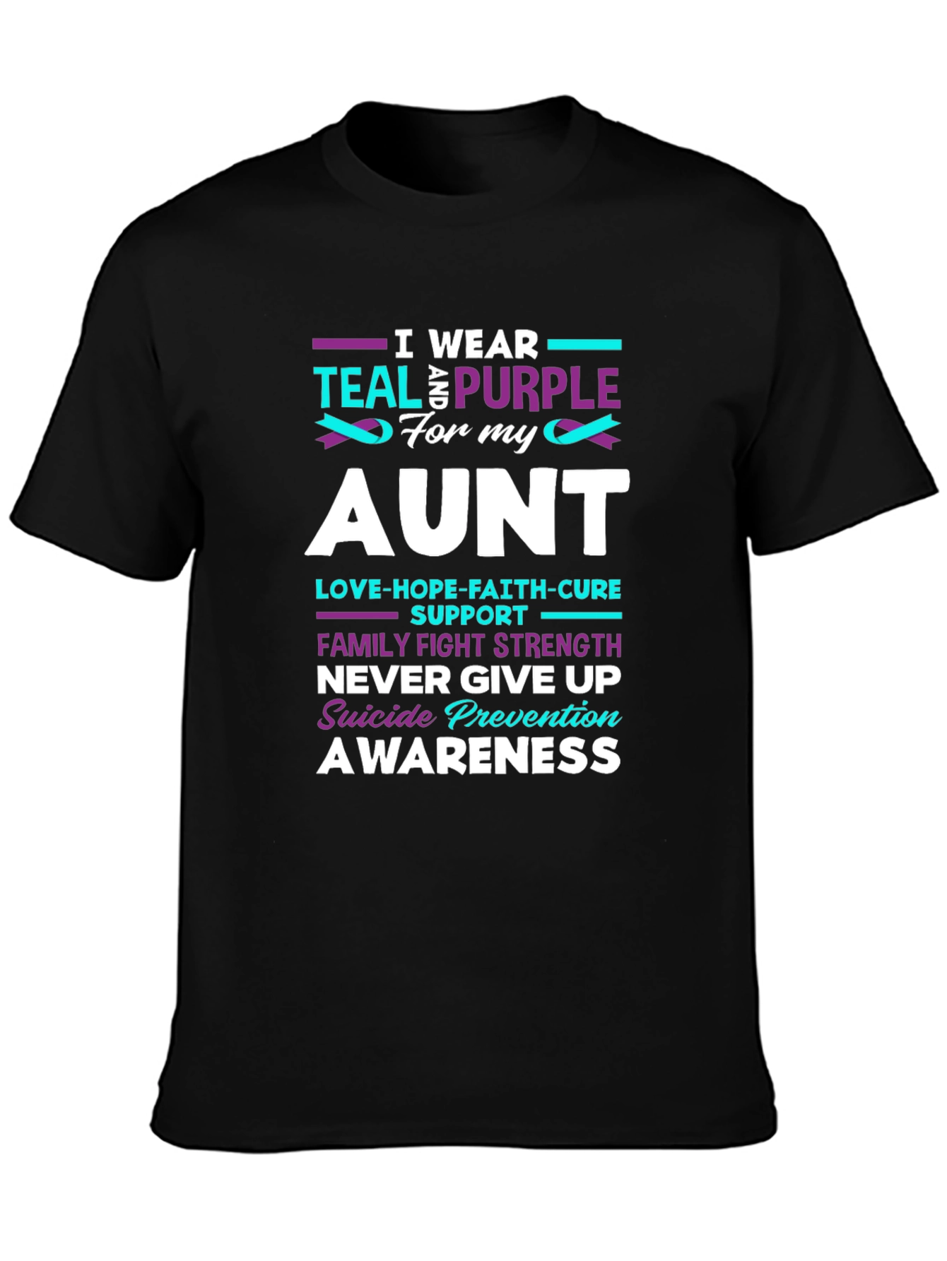 Teal & Purple Suicide Prevention Awareness T-Shirt