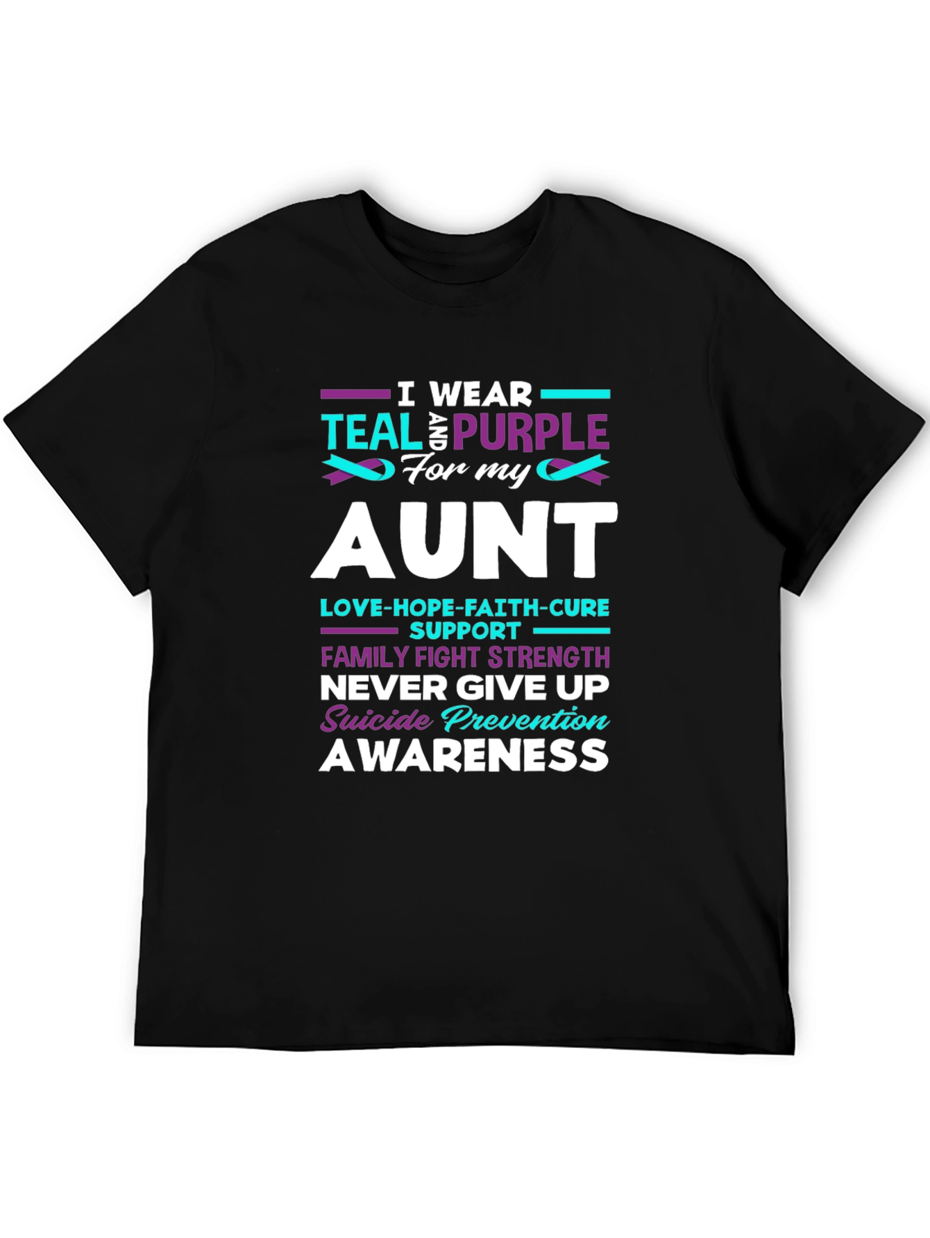 Teal & Purple Suicide Prevention Awareness T-Shirt