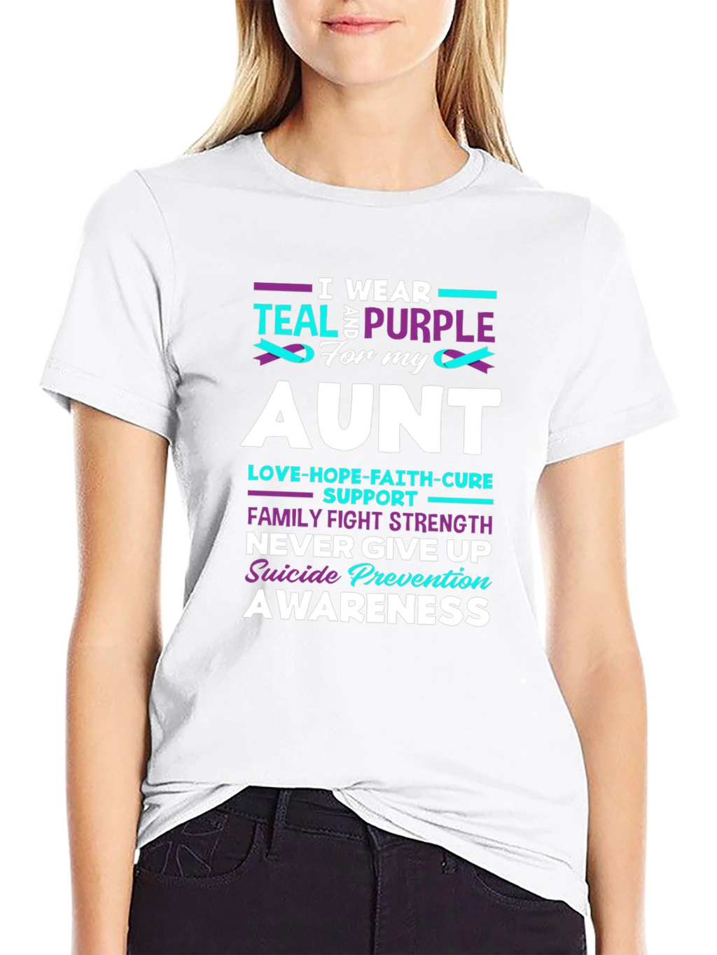 Teal & Purple Suicide Prevention Awareness T-Shirt