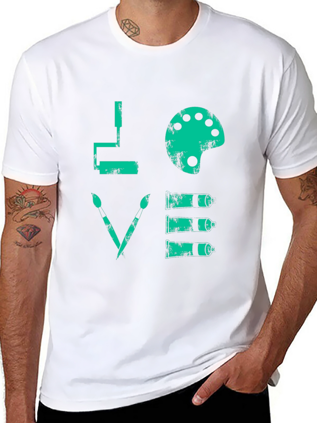 Artistic LOVE Graphic Tee - Painters Dream