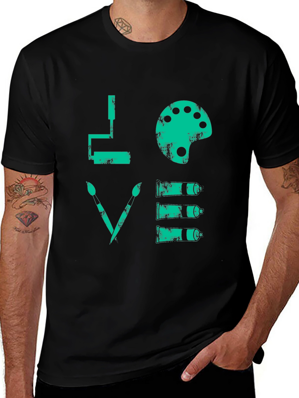 Artistic LOVE Graphic Tee - Painters Dream