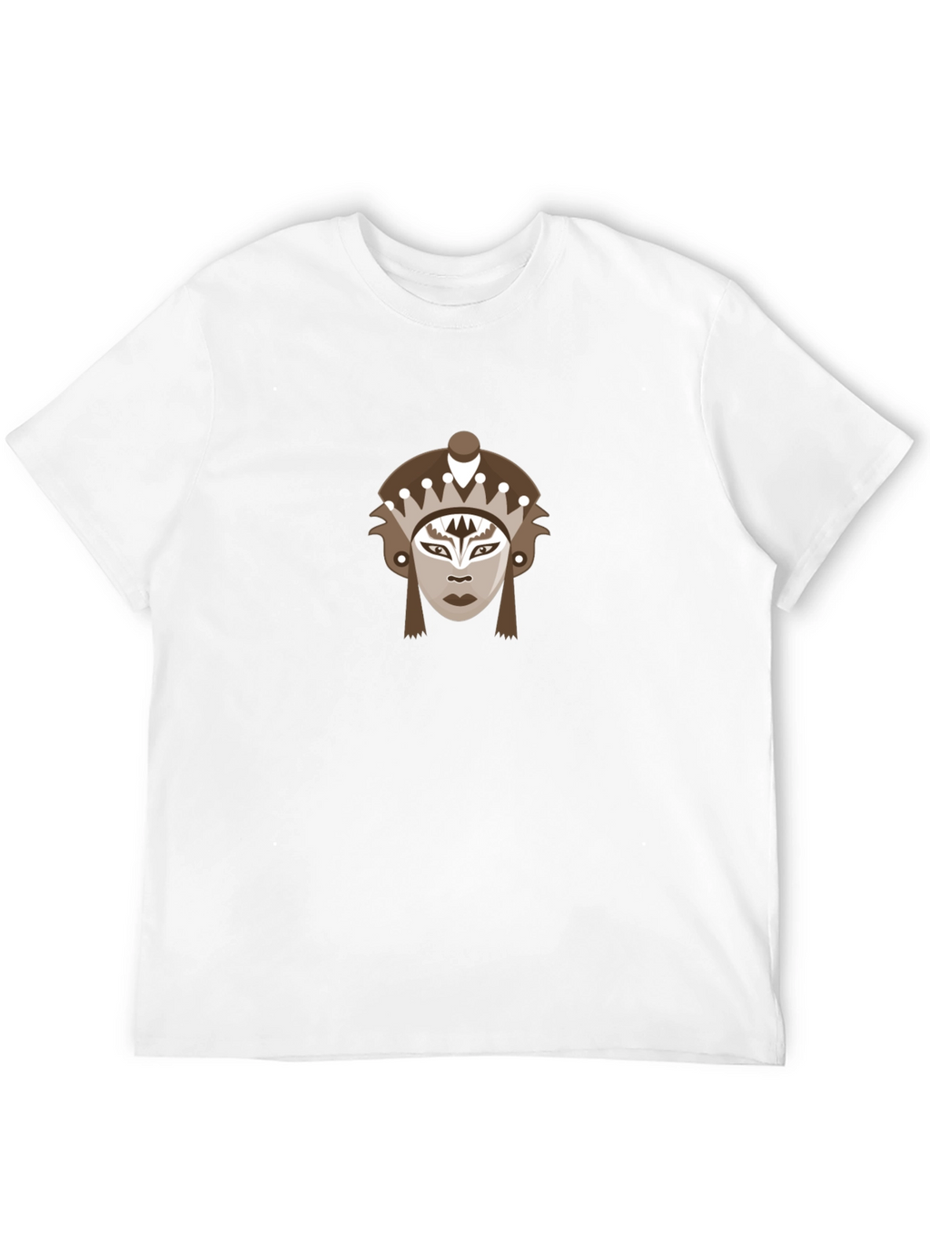 Tribal Mask Graphic Tee - Stylish and Unique