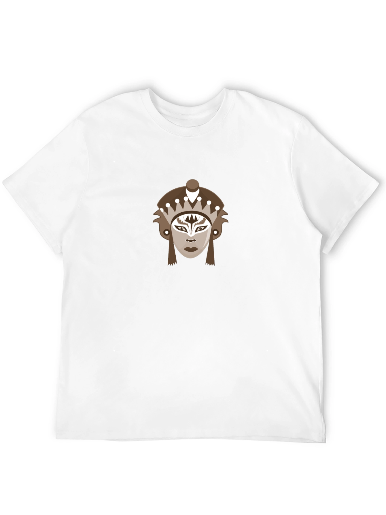 Tribal Mask Graphic Tee - Stylish and Unique