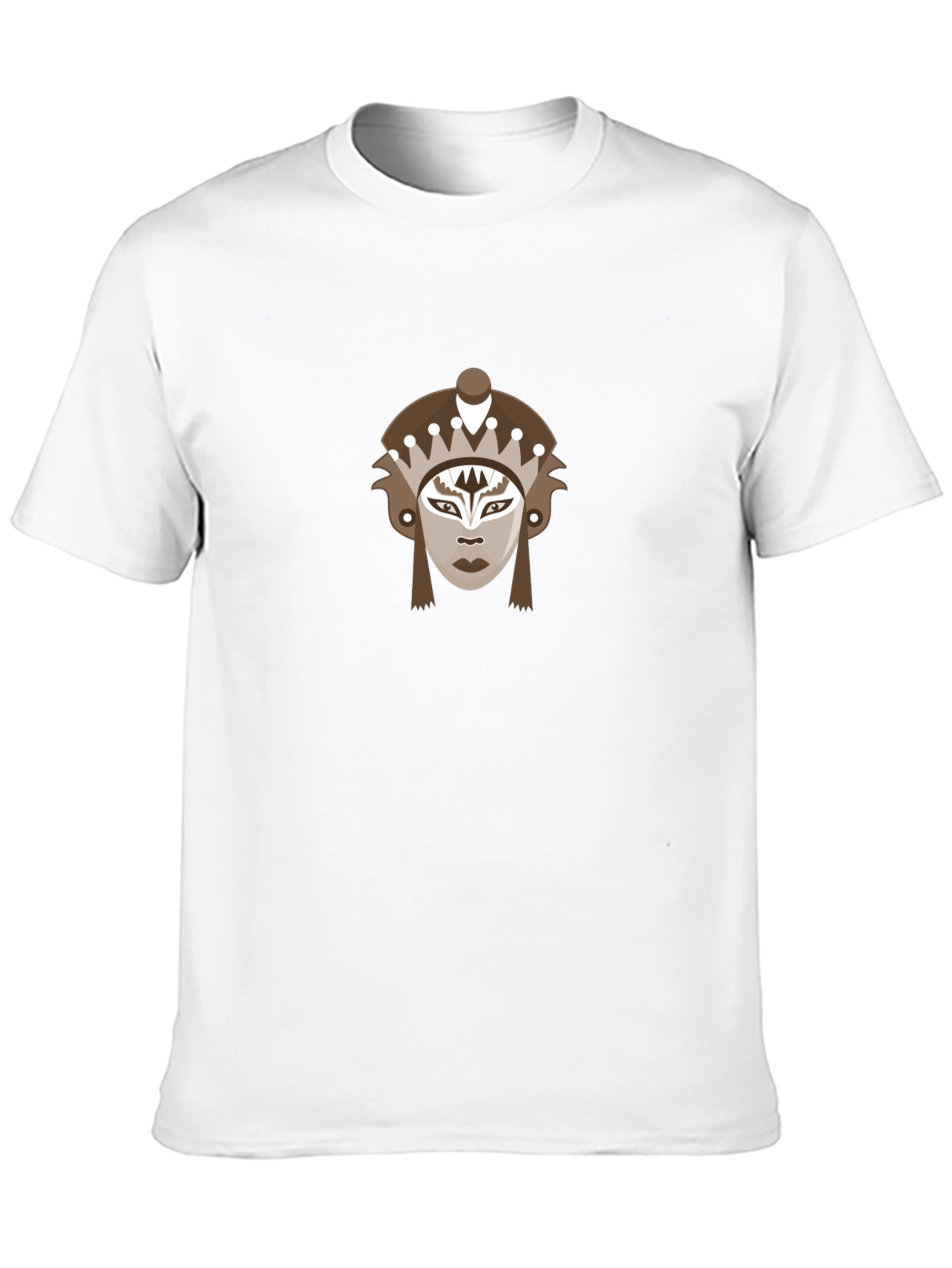 Tribal Mask Graphic Tee - Stylish and Unique