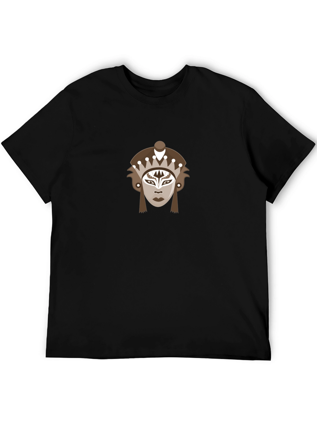 Tribal Mask Graphic Tee - Stylish and Unique