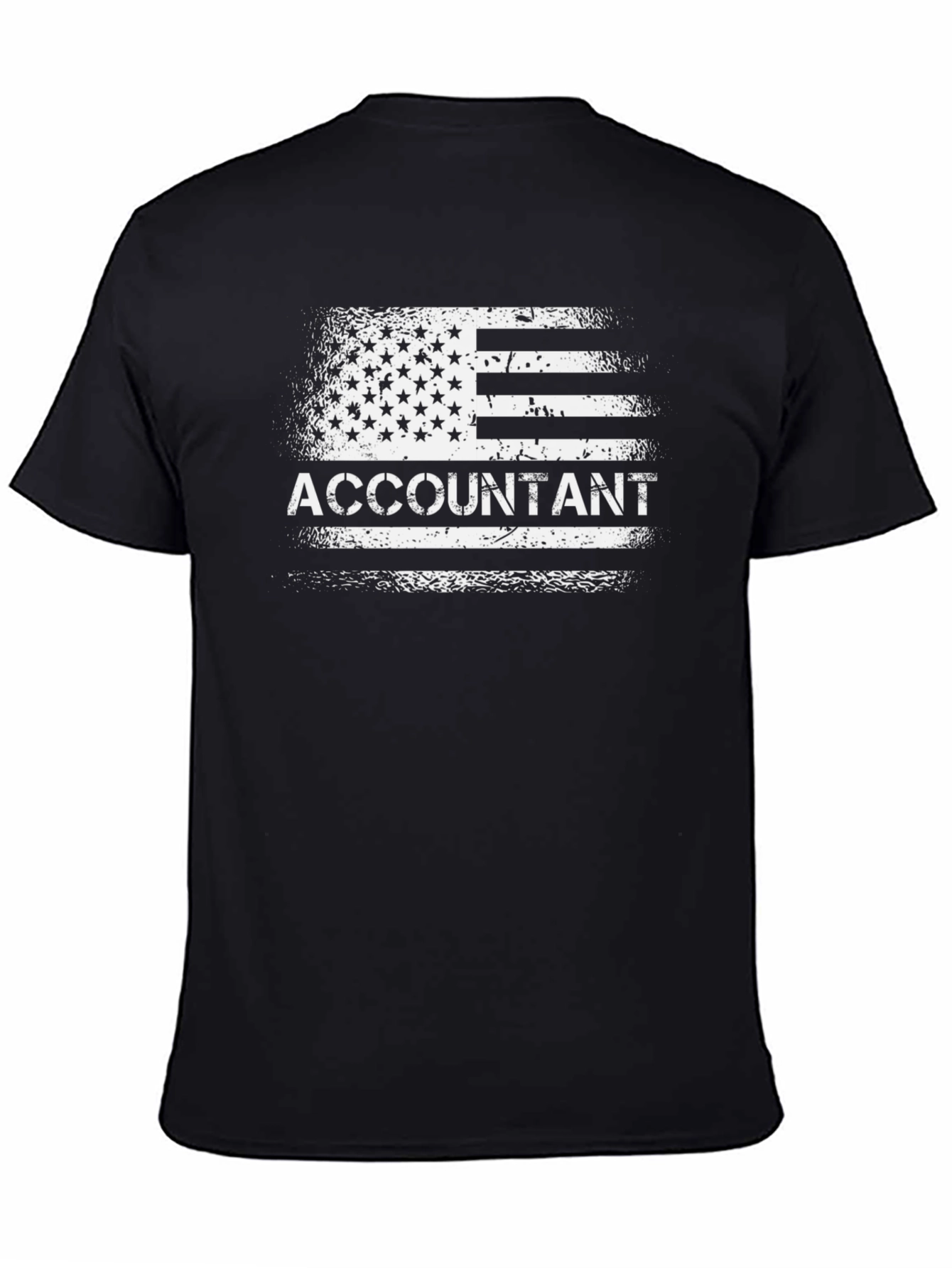 Accountant USA Flag Graphic Tee