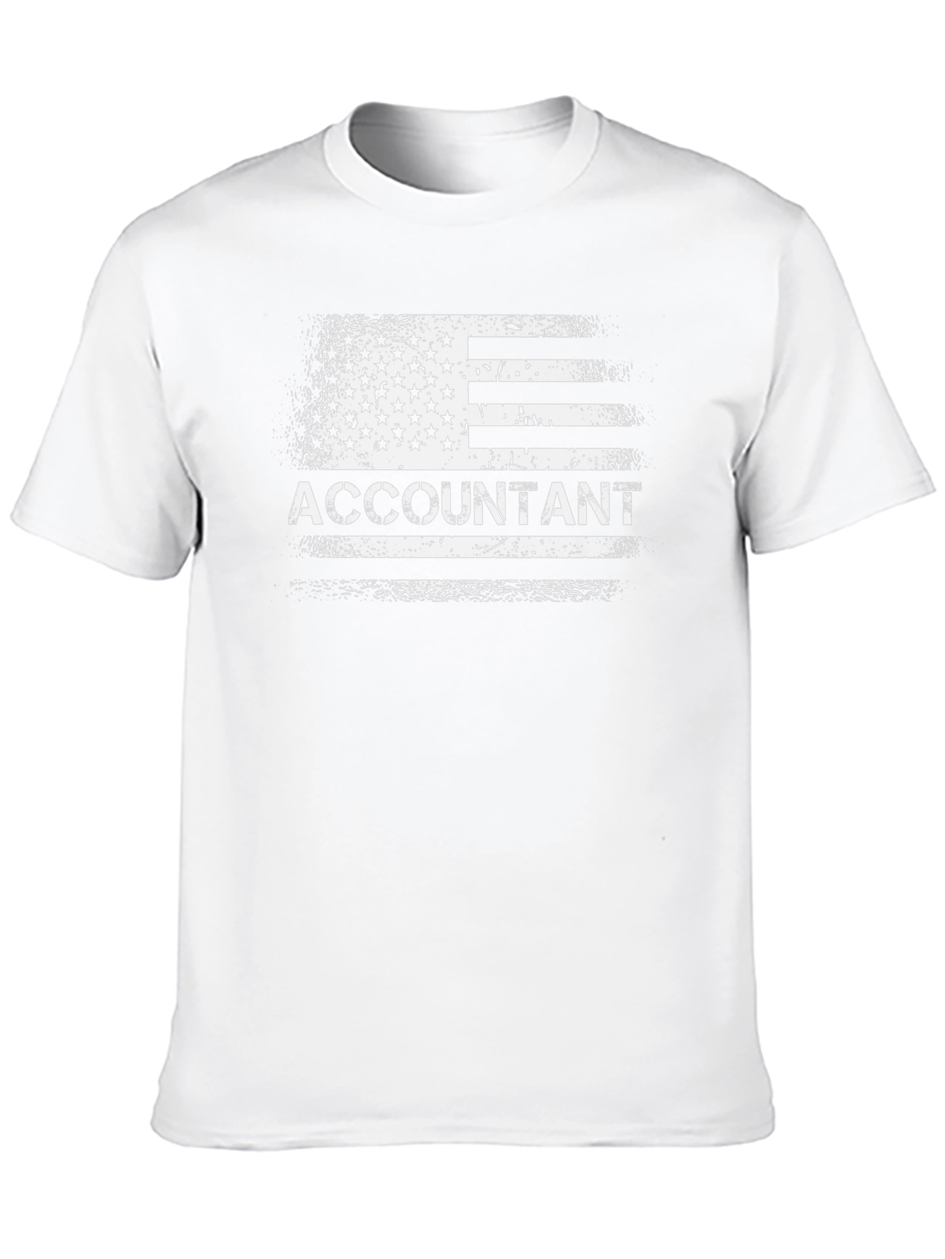 Accountant USA Flag Graphic Tee