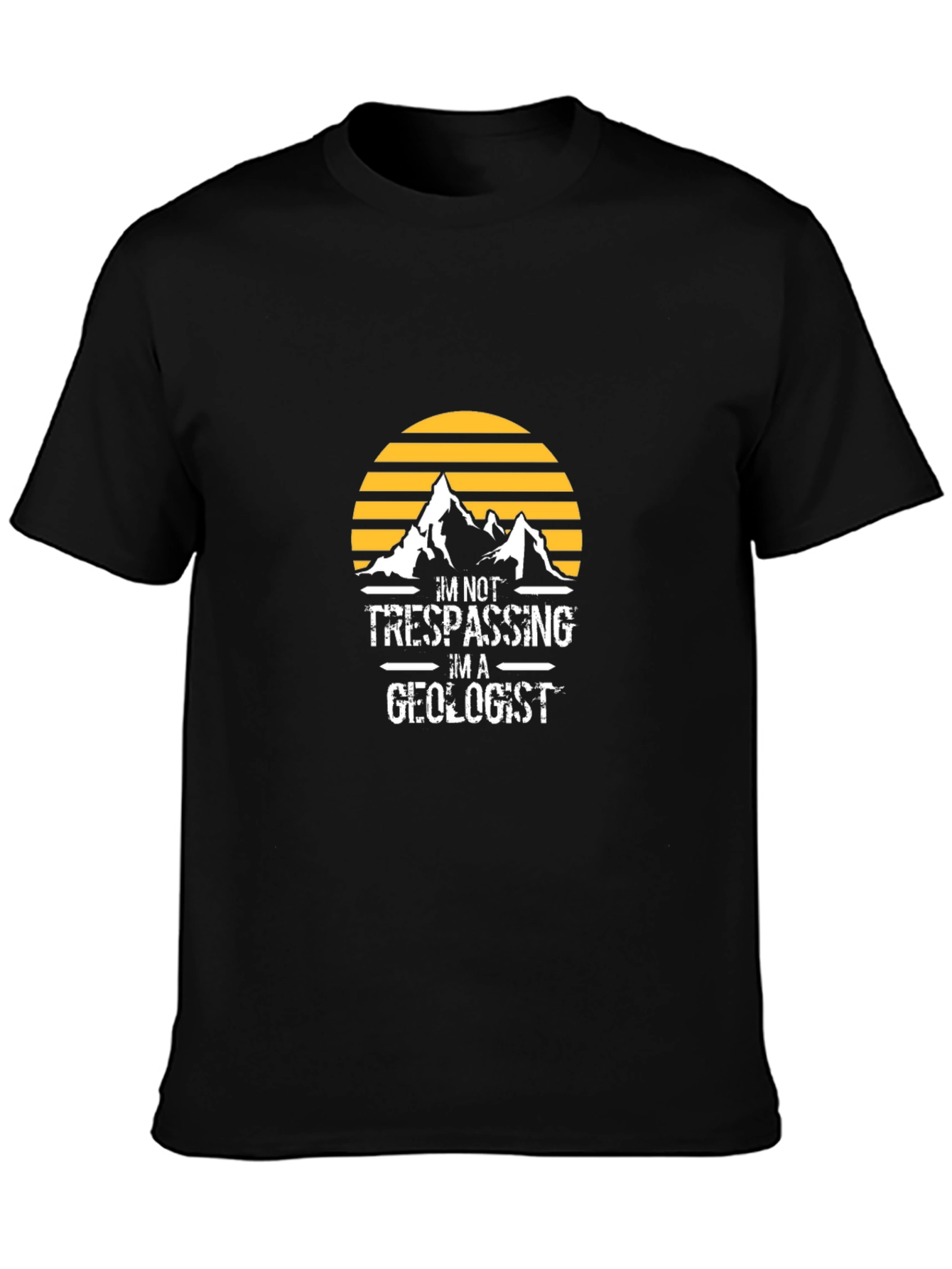 Geologist Graphic T-Shirt - Black Crew Neck