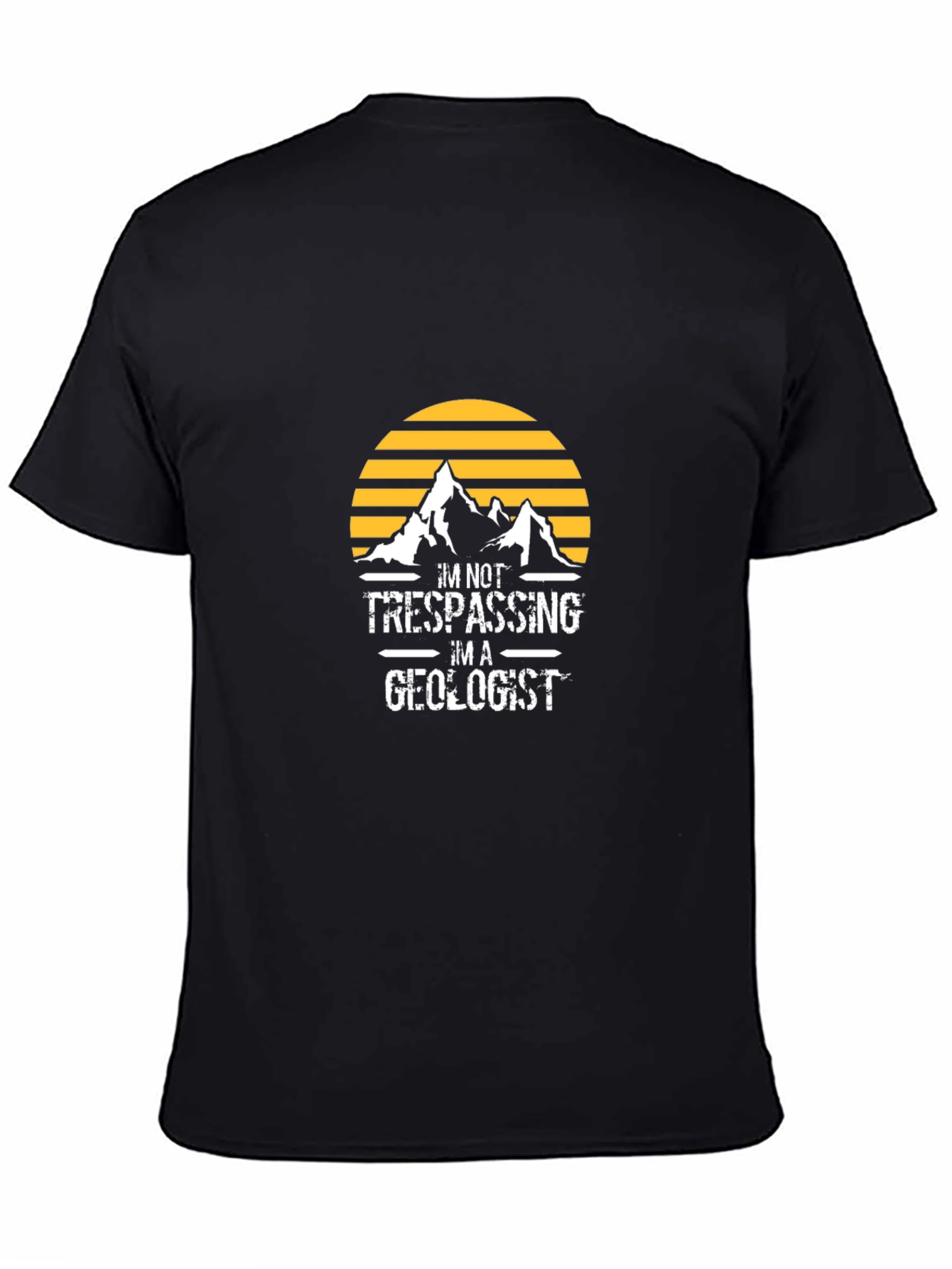 Geologist Graphic T-Shirt - Black Crew Neck