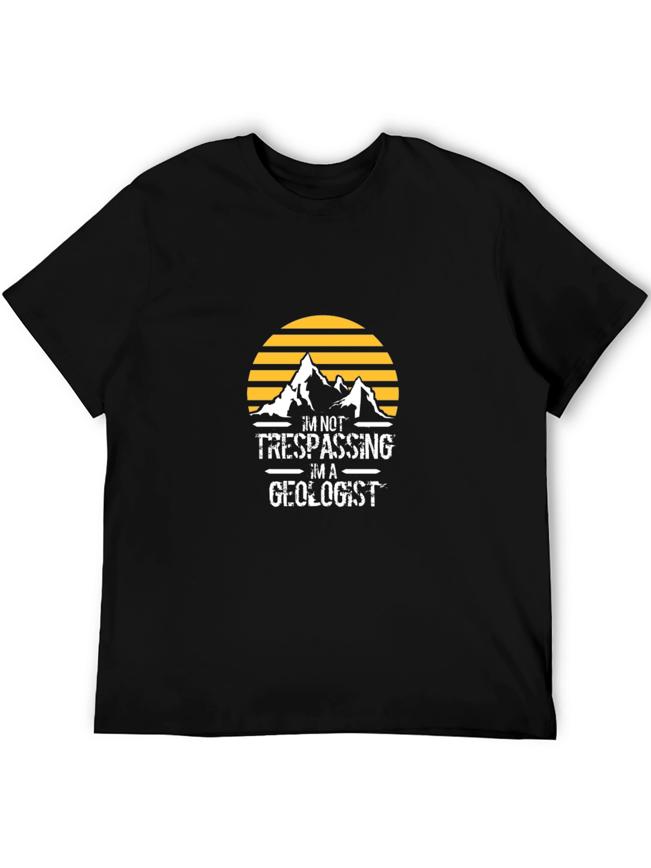 Geologist Graphic T-Shirt - Black Crew Neck