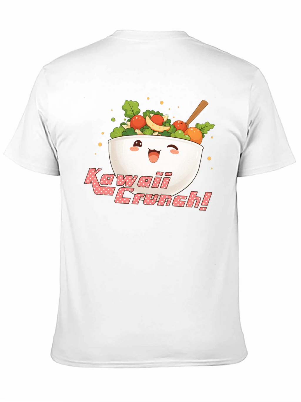 Kawaii Crunch Salad Bowl Graphic T-Shirt