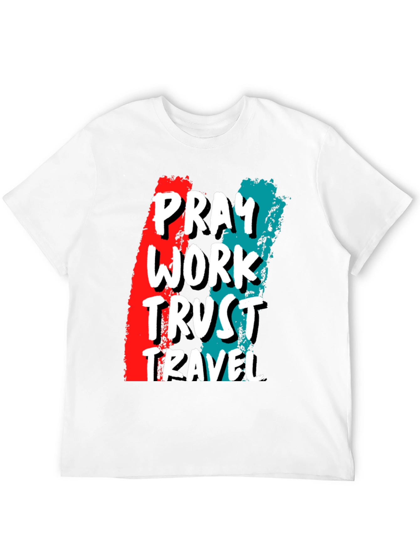 Pray Work Trust Travel Graphic Tee