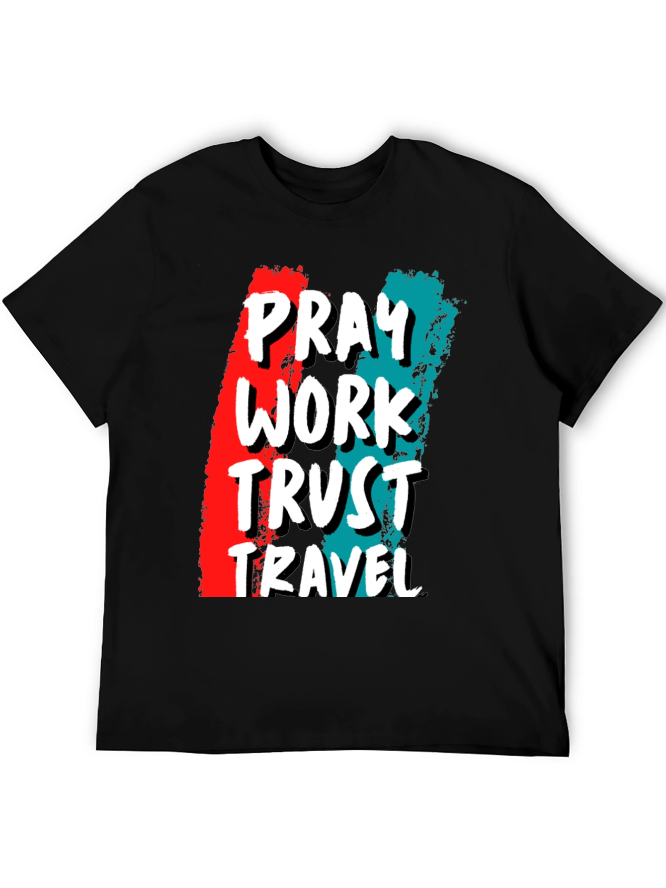 Pray Work Trust Travel Graphic Tee