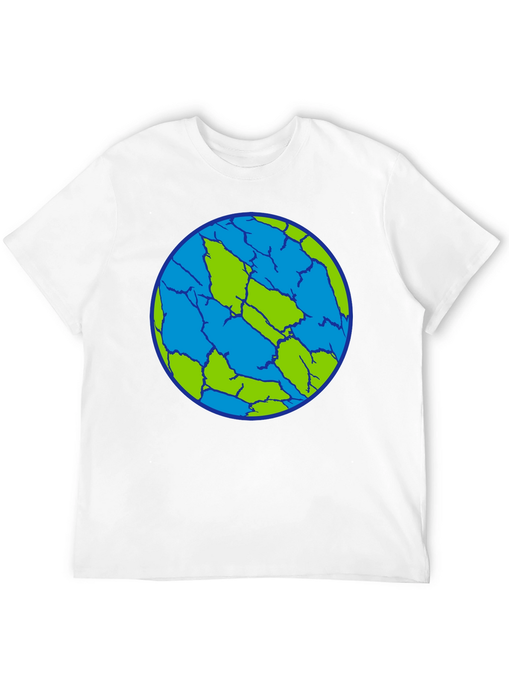 Cracked Earth T-Shirt - Unique Planet Design