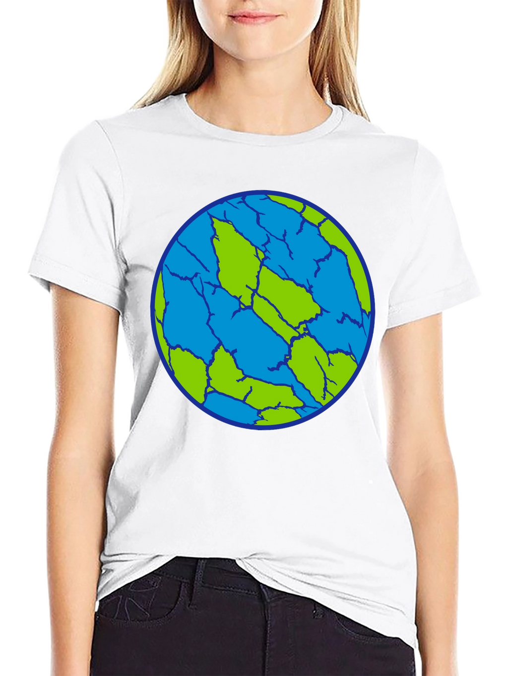 Cracked Earth T-Shirt - Unique Planet Design