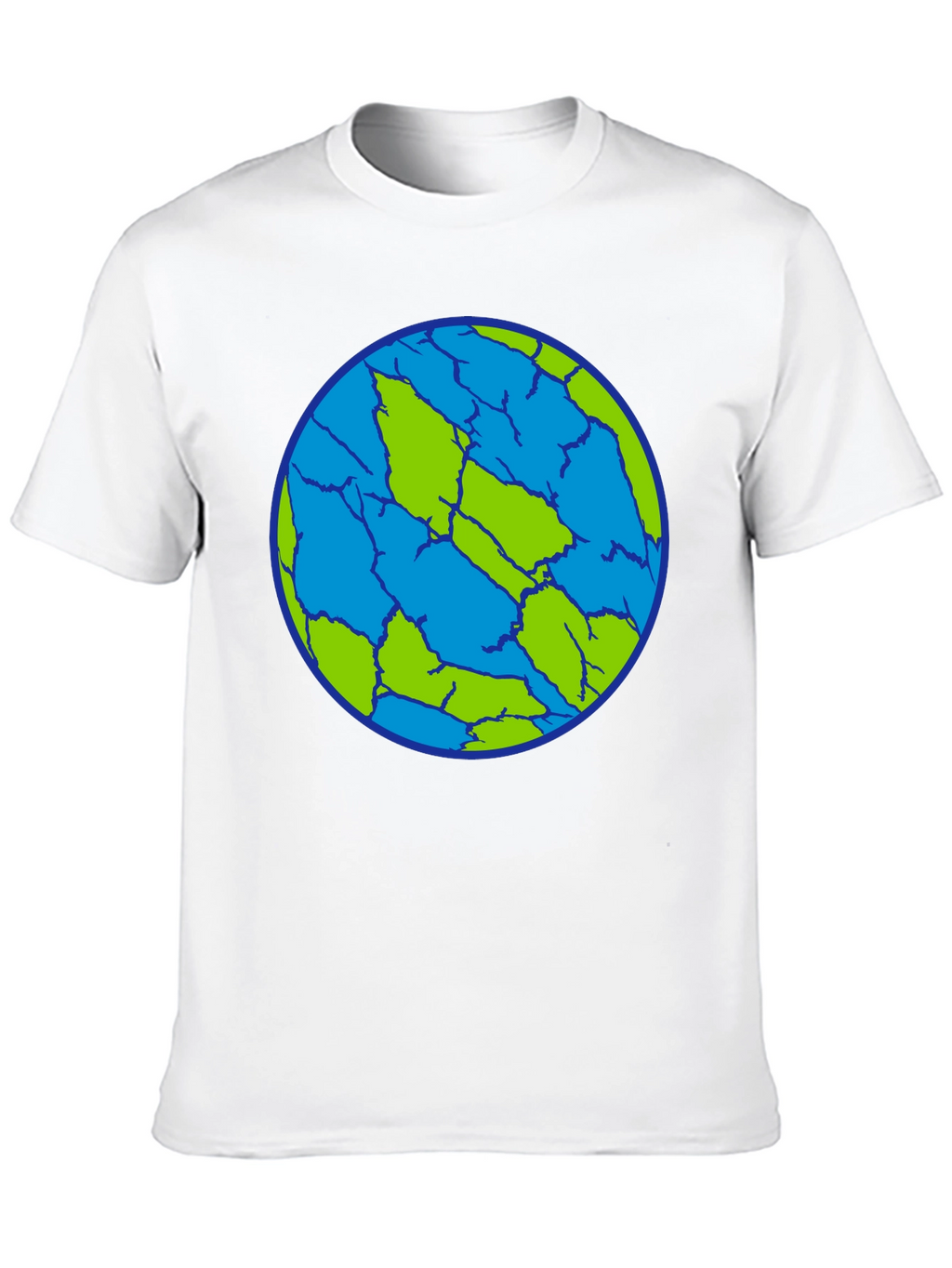 Cracked Earth T-Shirt - Unique Planet Design