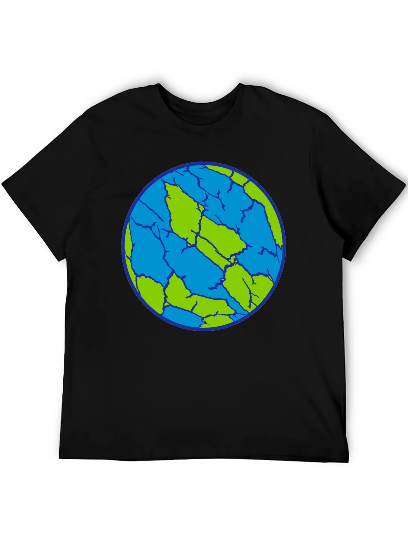 Cracked Earth T-Shirt - Unique Planet Design