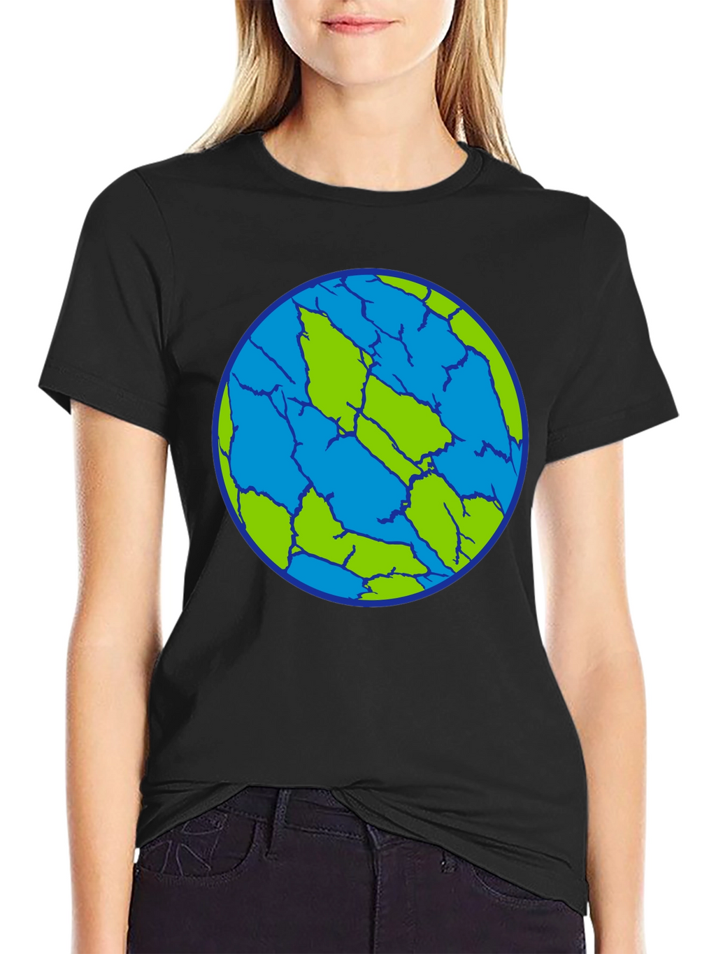 Cracked Earth T-Shirt - Unique Planet Design