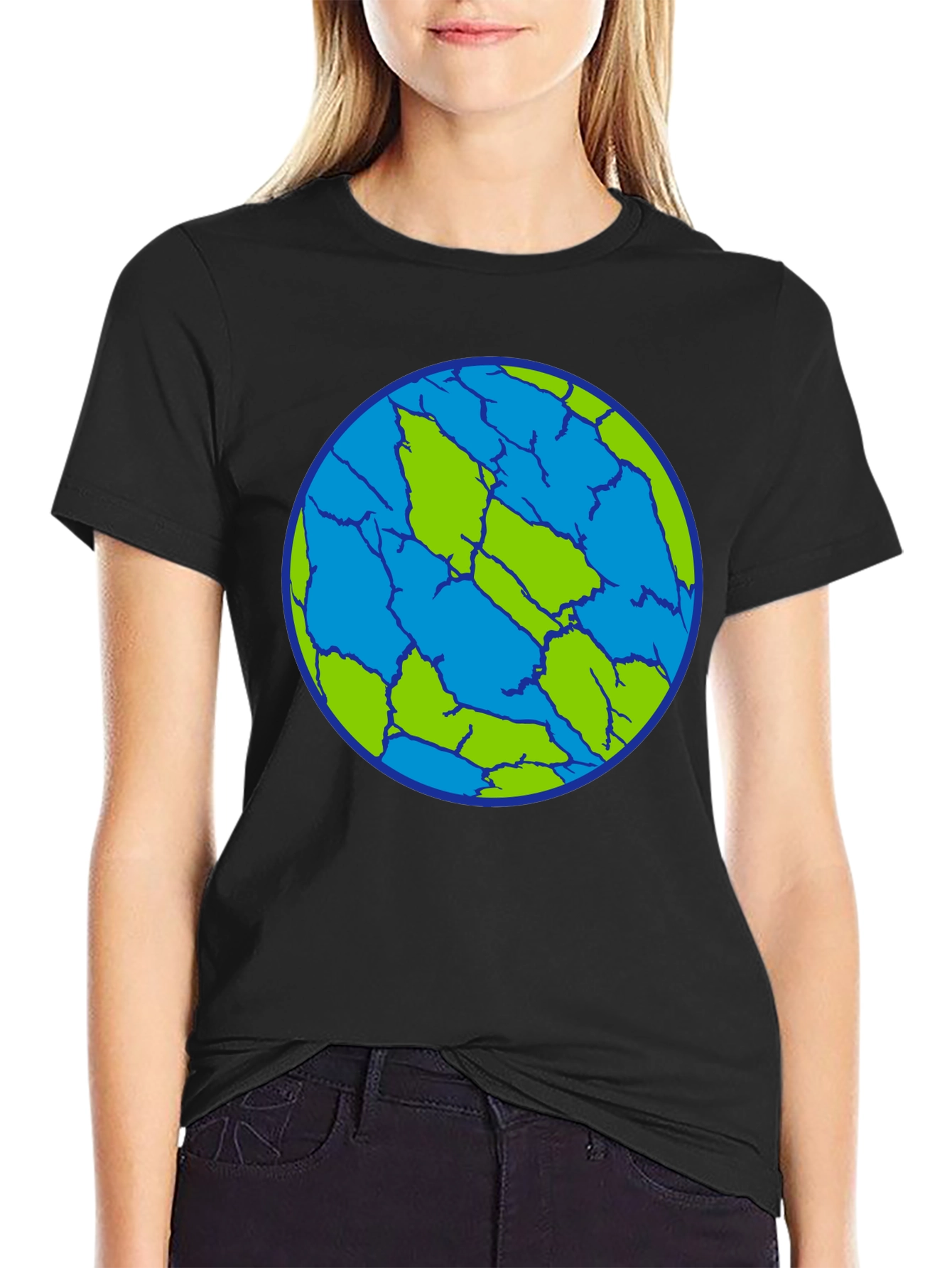 Cracked Earth T-Shirt - Unique Planet Design