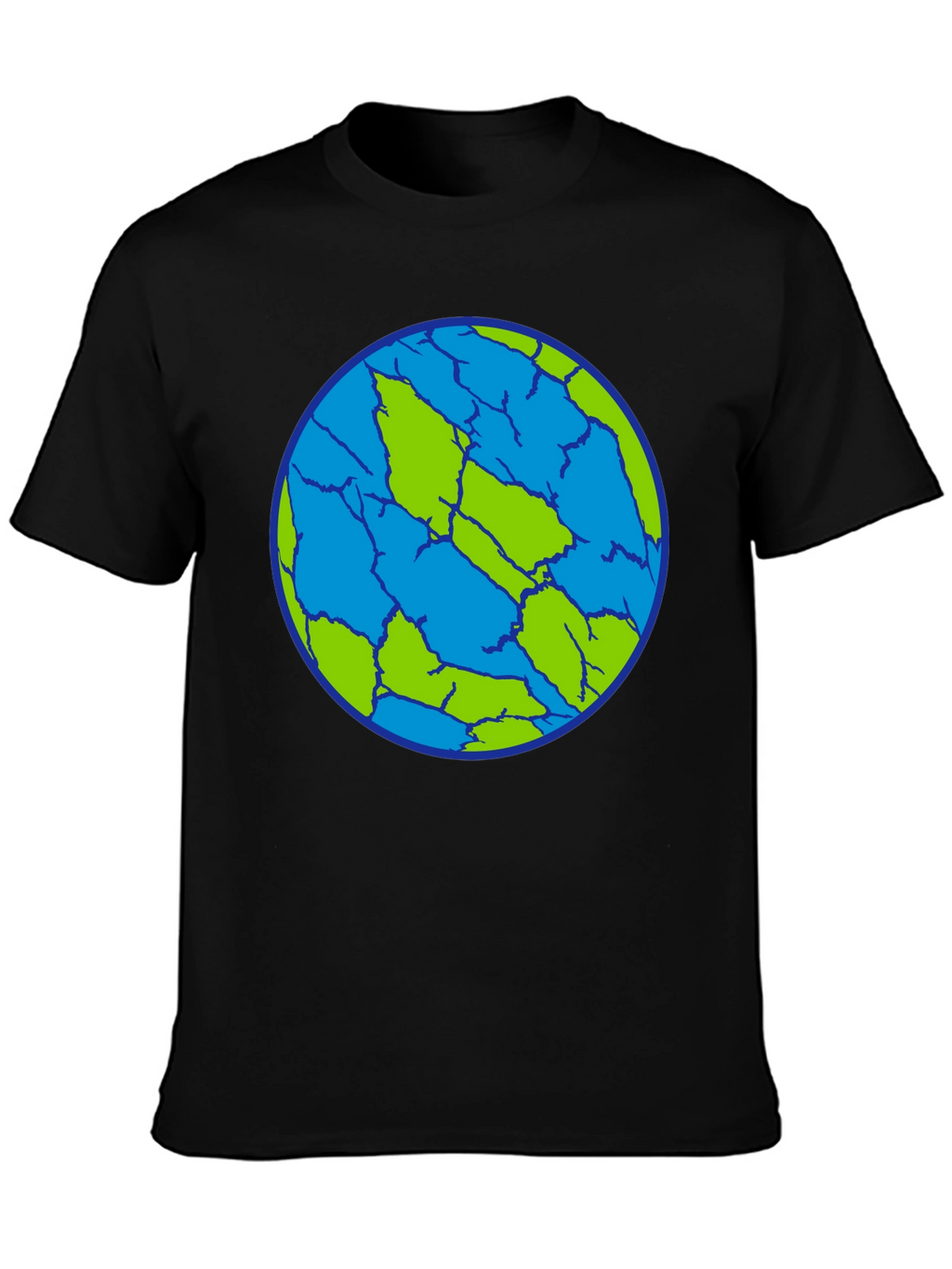 Cracked Earth T-Shirt - Unique Planet Design